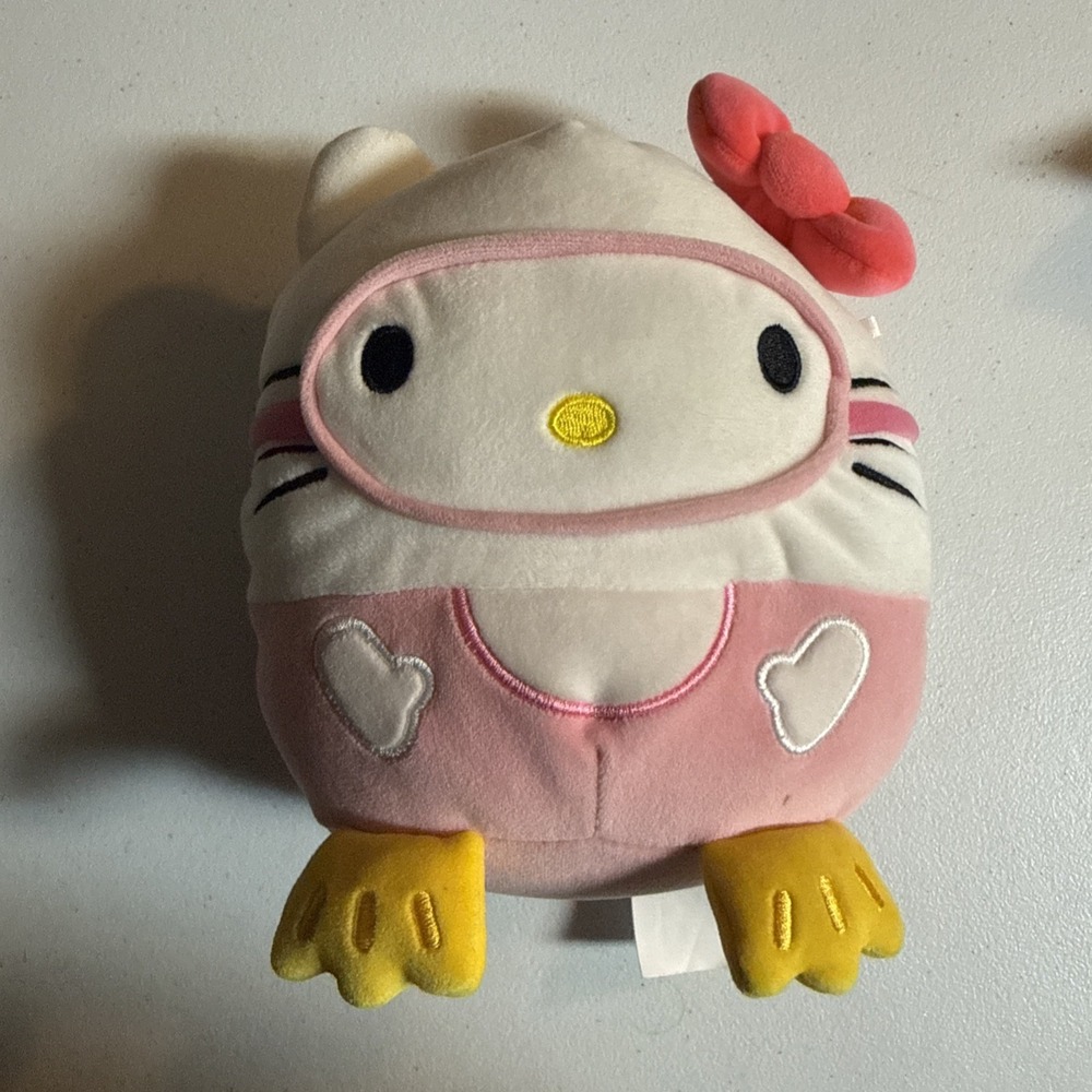 Squishmallows Hello Kitty Pink Scuba Plush Stuffed Toy Sanrio Collection Gift 7"
